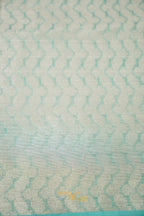 Aqua Green Kora Silk Dhakai Floral Weaving Banarasi Saree