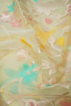 Ivory Kora Silk Dhakai Floral Weaving Banarasi Saree