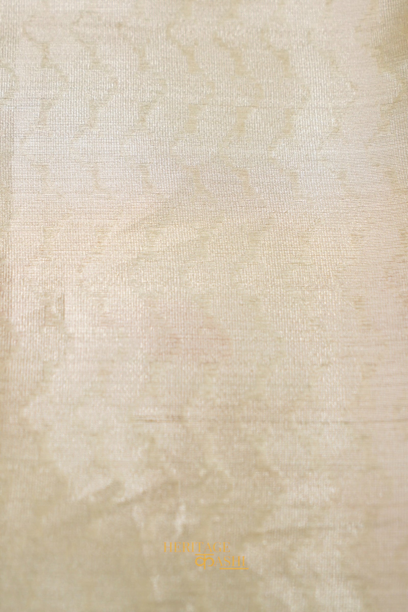 Ivory Kora Silk Dhakai Floral Weaving Banarasi Saree