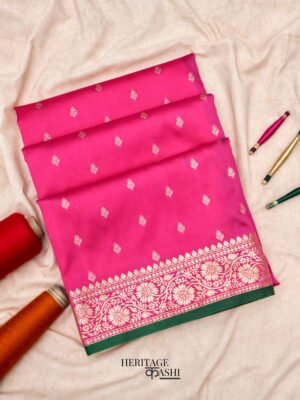 Red Banarasi Silk Buti Saree