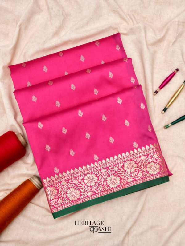 Red Banarasi Silk Buti Saree